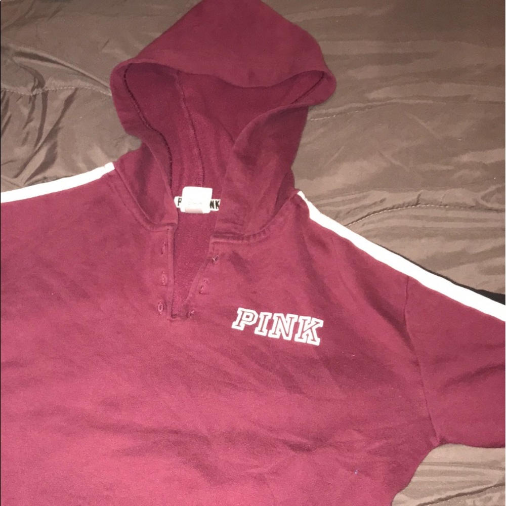 pink hoodie
